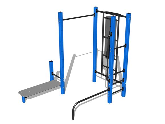 Street workout set WS8021BD - blue