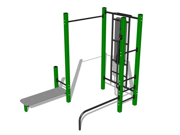 Street workout set WS8021GD - green