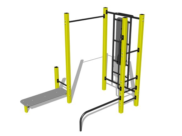 Street workout set WS8021YD - yellow