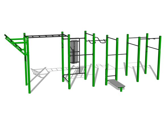 Street workout set WS8022GD - green