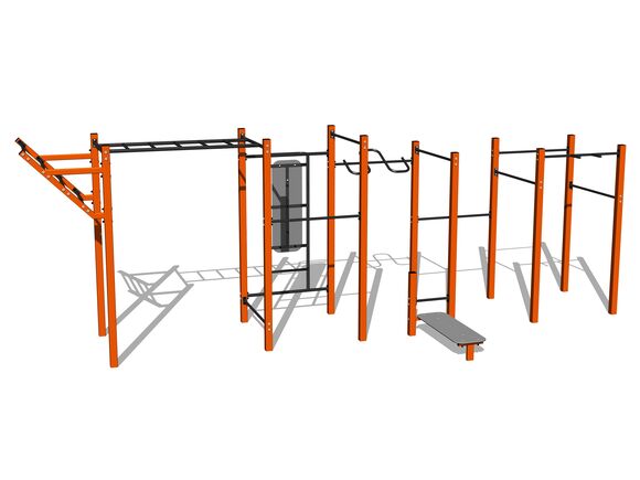 Street workout set WS8022OD - orange
