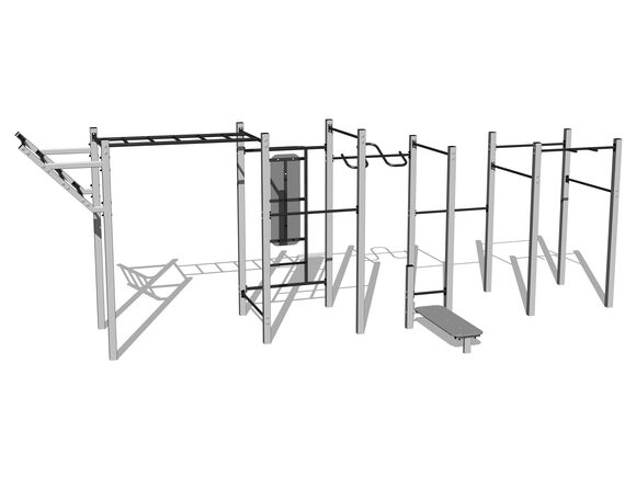 Street workout set WS8022SD - silver
