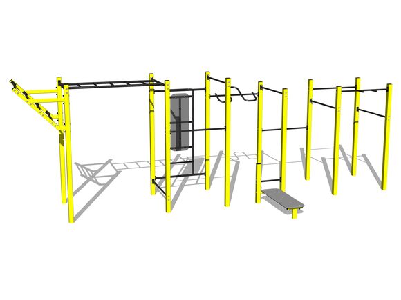 Street workout set WS8022YD - yellow