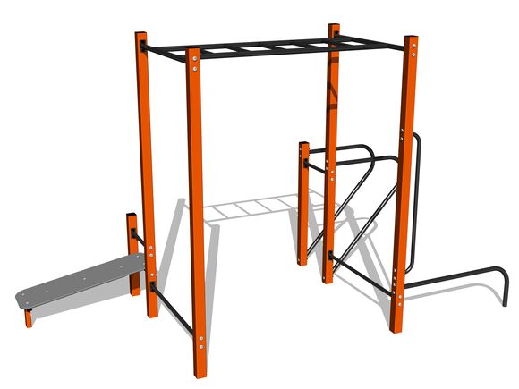 Street workout set WS8024OD - orange
