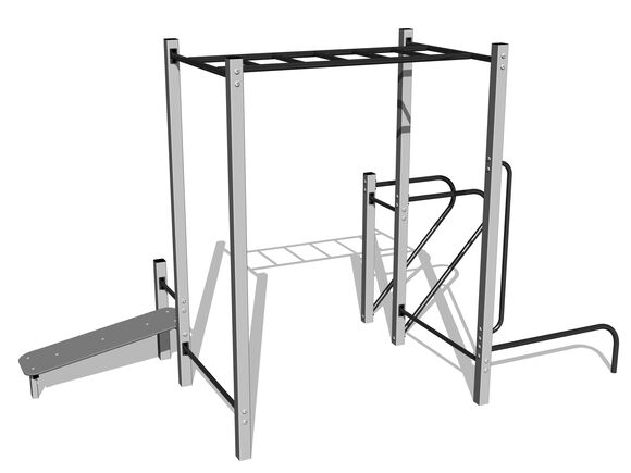 Street workout set WS8024SD - silver