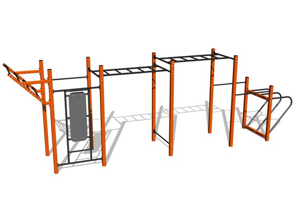 Street workout set WS8025OD - orange