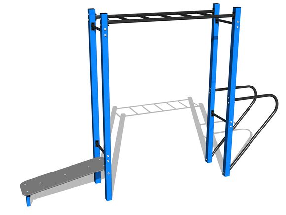 Street workout set WS8026BD - blue