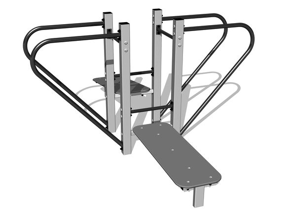 Street workout set WS8027SD - silver