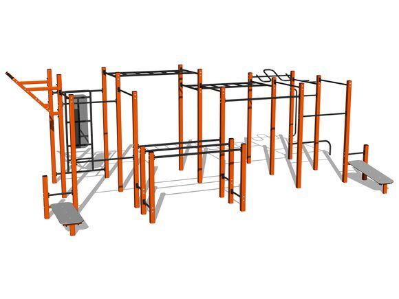 Street workout set WS8030OD - orange