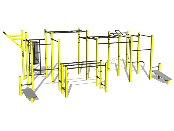 Street workout set WS8030YD - yellow