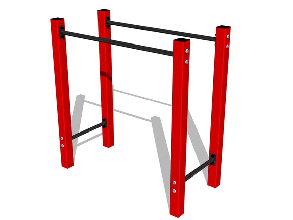 Street workout element WP8002RD - red