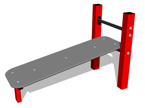 Street workout element WP8006RD - red