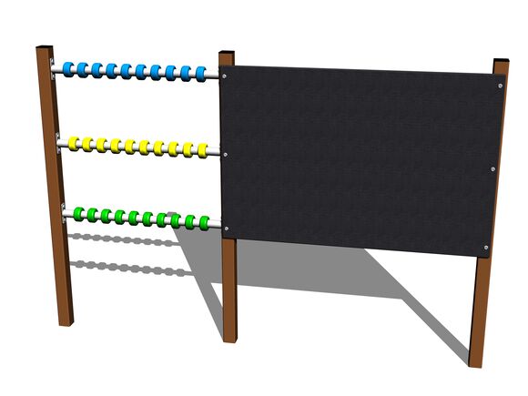Drawing board with an abacus TK201KW - brown