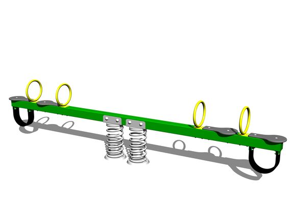 Four seat seesaw on springs VH400KG- green