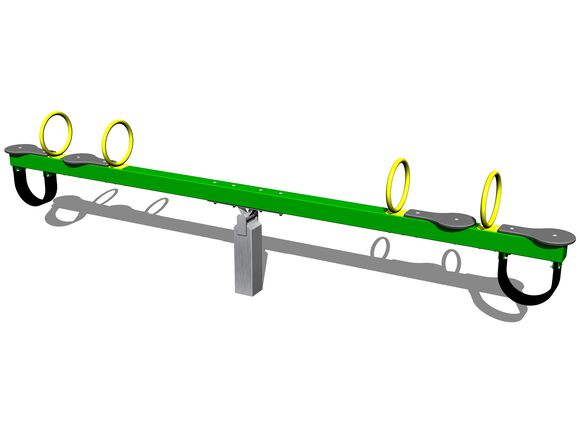 Four seat seesaw VH401KG - green