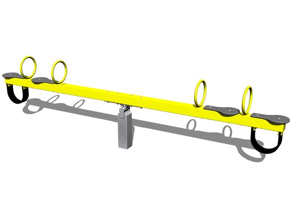Four seat seesaw VH401KY - yellow