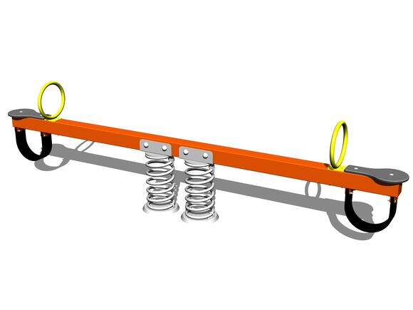 Double seat seesaw on springs VH200KO - orange