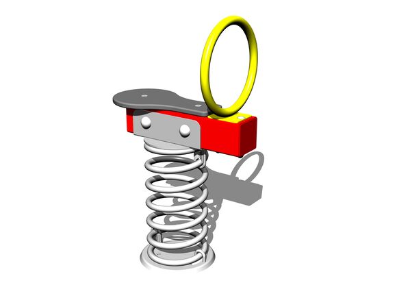 Single seat seesaw on spring VH101KR - red