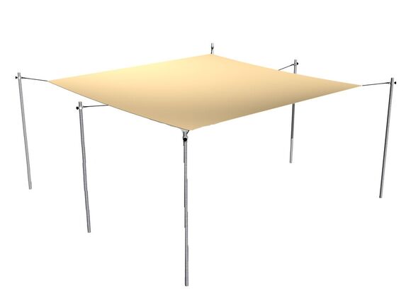 Shade cover for sandpit 4x4 m (adjustable) ZPI4040