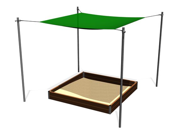 Shade cover for sandpit 2x2 m (adjustable) ZP220