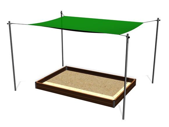 Shade cover for sandpit 3x2 m (adjustable) ZP321