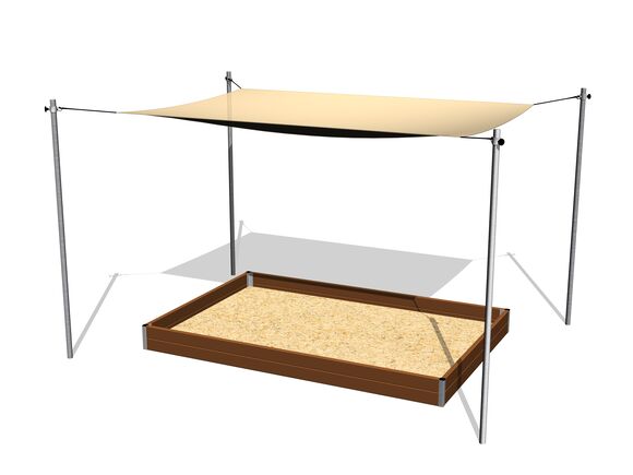 Shade cover for sandpit 3x2 m (adjustable) ZP322
