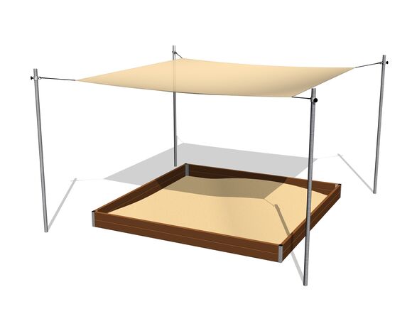 Shade cover for sandpit 3x3 m (adjustable) ZP332