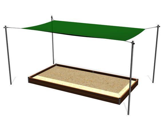 Shade cover for sandpit 4x2 m (adjustable) ZP420