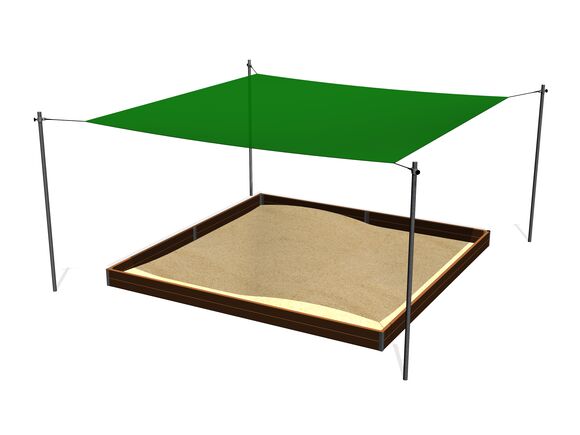 Shade cover for sandpit 4x4 m (adjustable) ZP441