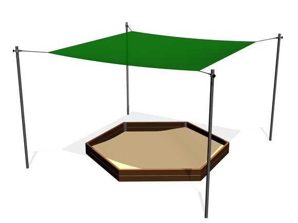 Shade cover for hexagonal sandpit (adjustable) ZP600