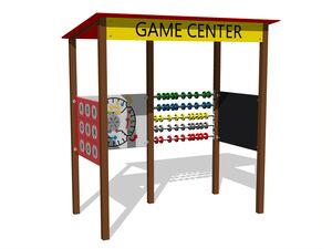 Educational playhouse - brown