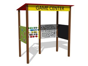 Educational playhouse - brown