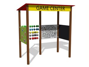 Educational playhouse - brown