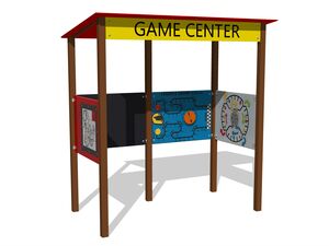 Educational playhouse - brown