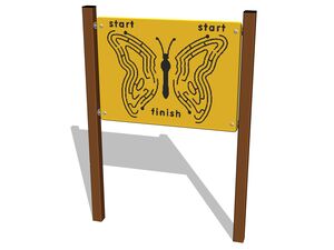 Educational panel - brown