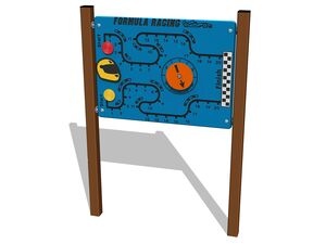 Educational panel - brown