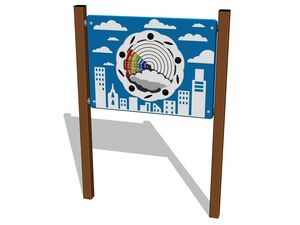Educational panel - brown