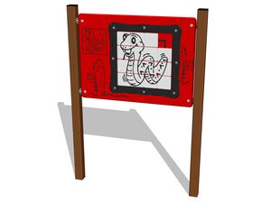 Educational panel - brown