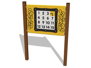 Educational panel - brown