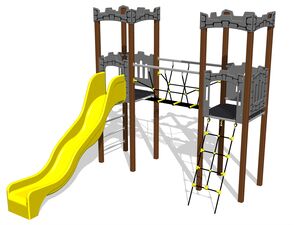 Game set castle UNH2009KW - brown