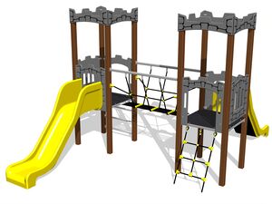 Game set castle UNH2010KW - brown