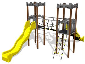 Game set castle UNH2010KW - brown