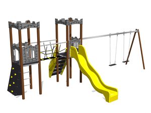 Game set castle UNH2025KW - brown