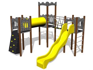 Game set castle UNH3005KW - brown