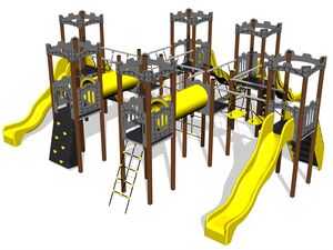Game set castle UNH8001KW - brown