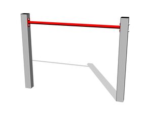 Fitness rack - silver (f.h. 1 m)
