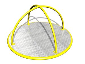 Stand-up merry-go-round KON0005KY (mean 1,25 m) - yellow