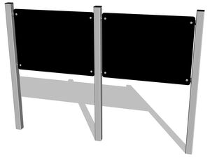 Double panel drawing board KTA6200KS - silver