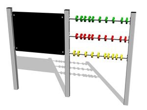Drawing board with an abacus KTP6201KS - silver
