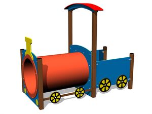 Train engine - brown